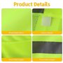 ROTKUSZ 6 Pièces Gilet Haute Visibilité, Gilet de Sécurité Réfléchissant pour Conducteur, Ouvrier