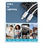 Cable iPhone USB C 3M [Certifié MFi], Cable USB C vers Lightning Long Cable iPhone Charge Rapide 3M Câble Lightning Fil Chargeur