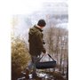 DXIA 40CM Sac de Transport pour trépied, Light Stand Holdall Kit Universel, Mousse Etui Rembourré en Nylon 1680D avec Bandoulièr