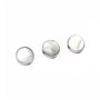 Alnicov Lot de 3 boutons de trompette de remplacement en argent avec coque blanche