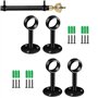 Ensemble de 4 Supports de Tringle à Rideaux