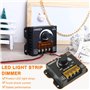 HUAREW LED Light Band Dimmer DC 12V-24V 30A Contrôleur de gradation PWM avec bouton marche/arrêt pour régler la luminosité LED D