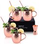 SIKITUT Set of 4 Moscow Mule Tasse Cuivre