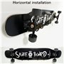 Pmsanzay Lot de 2 supports muraux universels pour skateboard, horizontalement/verticalement, s'adapte à presque toutes les planc