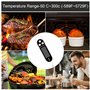 Jsdoin Thermometre Cuisine, LCD Longue Termometre Cuison, Thermometre Barbecue, Alimentaire Thermomètre Digital pour Patisserie 