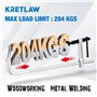 KRETLAW Kit de 4 serre-joints, 300mm (12") serre-joints en acier forgé léger à usage modéré (204 kg) pour soudure et travail du 