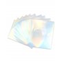 QWORK® 20 Feuilles de Papier Holographique Imprimable - Format A4 - Papier Autocollant en Vinyle Séchage Rapide et Imperméable p