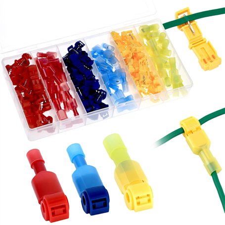 QWORK® kit de 120 bornes de fil T-Tap