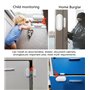 Détecteur de Mouvement volumétrique PIR sans Fil antivol Alarme Domestique Volume 120 DB Compatible avec Tous Les Panneaux de co