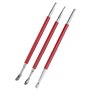 3PCS Cuir Presse Rub Outils Outils De Modélisation En Cuir Outils D'artisanat Cuillère Outils de gravure sur cuir