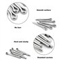 Glarks 340-pieces 6 tailles en acier inoxydable 304 Cotter Pin Clip principales ultraconfortables Assortiment kit de montage pou
