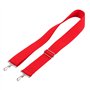 Alnicov Sangle africaine en polyester avec crochet en métal pour bongo, djembé et caisse claire Rouge