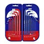 WORKPRO Lot de Clés Allen Hexagonale Longue avec Boîte Solide en ABS Clés Mâles 18 Pièces