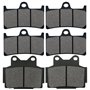 Cnornus Plaquettes de Frein Avant et Arrière pour YAMAHA FZS 600 Fazer 1998-2003 TZR 250 R V-Twin 1991-1993 TZR250 SPR 1995 FZR