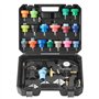VEVOR 28PCS Kit Testeur de Pression et de Rechange du Liquide de Refroidissement Radiateur Universel Pompe Manuelle Adaptateurs 