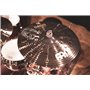 Meinl Cymbals Classics Custom Dark Ensemble de Cymbales avec Hihat 14", Crash 16" et Ride 20" pour Batterie – B12 Bronze, Finiti