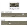 stonylab Horloge Minuteur Digital, 2pcs Prime Multi-Function Digital Timer Clock Countdown Minuteur de Cuisine avec Alarme, Affi
