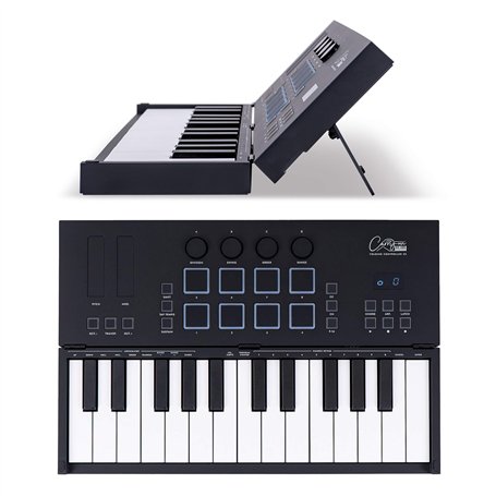 Carry-on FC-25 Clavier Contrôleur Midi sur USB Pliable 25 Touches 8 Percussions Rétro-éclairés Inc Cubase LE OEM et Logiciel Cub