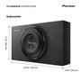 Pioneer TS-A2500LB Caisson de Basses de Voiture 1200 W 25,4 cm Série A Système de Fermeture scellé