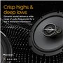 PIONEER TS-A6881F Haut-parleurs Voiture coaxiaux 4 Voies elliptiques 6" x 8", Puissance 350 Watts