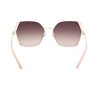 GUESS Femme GU7843 Lunettes de Soleil, Shiny Rose Gold, 61