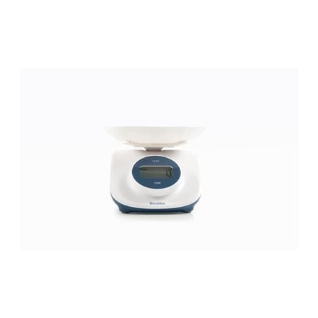 TERRAILLON - Green Collection - Balance de cuisine Electronique sans piles DYNAMO CURVE - Capacité 5 Kg - Plateforme de pesage a