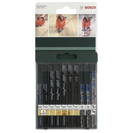Bosch Accessories 2609256775 Jeu de lames pour Scie sauteuse 10 pièces