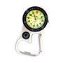 Klox Montre FOB Unisexe Visage Lumineux Vert Boussole Ouvre-Bouteille Analogique Mouvement à Quartz avec Clip Blanc argenté sur