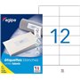 Apli 101032 Boîte de 1200 Etiquettes multi-usage A4 105 x 49