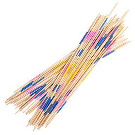 MGM GAMES - Jeu de Mikado Géant - Multicolore - 140789 - Jeu De Société - Bois FSC - Seul ou Entre Amis - Enfant - Adulte - Stra MGM GAMES - Jeu de Mikado Géant - Multicolore - 140789 - Jeu De Société - Bois FSC - Seul ou Entre Amis - Enfant - Adulte - Stra