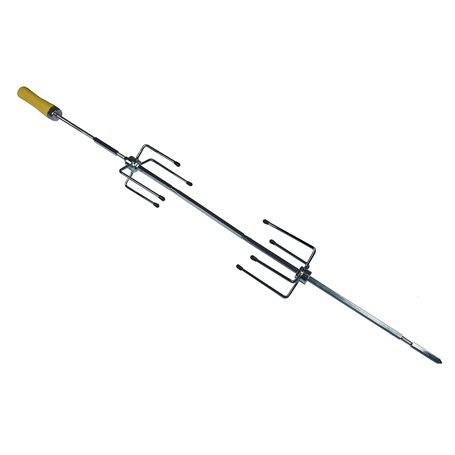 Cook'in Garden Broche de Barbecue - Modèle AC296 - Longueur de 85 cm - Tournoyante et compatible moteur AC084 - Dimensions L85 x