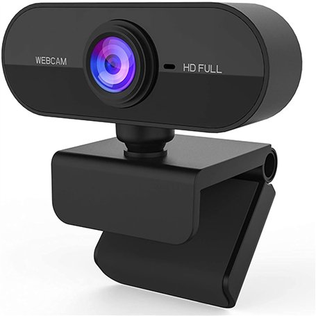 Webcam Full HD avec microphone pour ordinateur de bureau