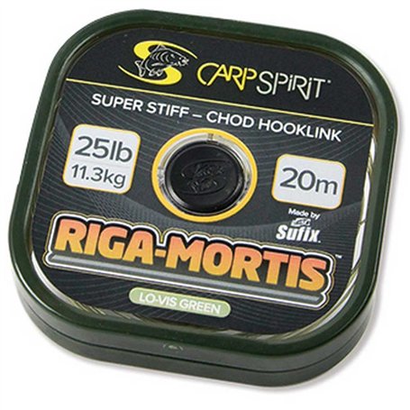CARP SPIRIT BAS DE LIGNE RIGIDE RIGA MORTIS GREEN - 20M