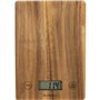 Balance de cuisine électronique - LIVOO - DOM492 - Plateau acacia - Max. 5 kg - 4 unités de mesure - Ecran LCD