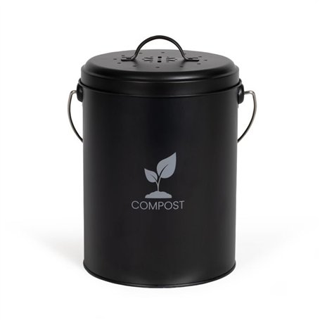 Livoo Seau a compost de cuisine 6l noir - MES154N