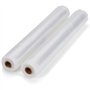 Set de 2 rouleaux universels pour mise sous vide - LIVOO - DOM505 - 2 rouleaux - 28 cm x 3 m - Compatibles machines universelles