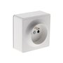 Prise simple 16A en saillie - Blanc - Vulco - Zenitech