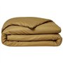 Parure de lit - TODAY - 220 x 240 cm - Coton bio - Bronze - 2 taies d'oreillers incluses