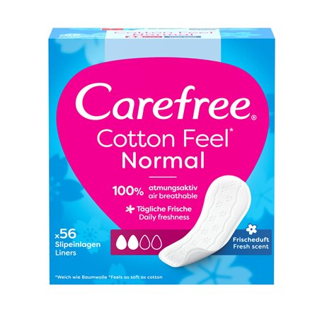 Carefree Protège-slips Cotton Feel Normal au parfum frais