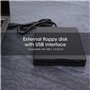 Ccylez Lecteur de Disquette USB 3,5", Lecteur de Cartes Portable Disquette Externe Ultra-Mince, 720 KO FDD pour 10/7/8/VISTA/XP/