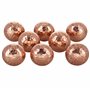 G Decor Lot de 8 boutons de porte en cuivre martelé, pour tiroirs de placards, style bohème, finition vintage