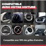 Shapeheart Innovation française, Support Telephone Voiture magnétique pour Grille d'aeration. Orientation 3D à 360°. Porte Telep