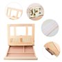 Chevalet Pliable, Églable Artiste Chevalet Peinture Portable Table Chevalet Boîte Avec Tiroir 27×7×35.5cm Boîte À Croquis De Tab