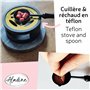 Aladine - Kit Réchaud & Cuillère pour Cire à Cacheter - Pour Créer & Chauffer Sceau de Cire - Cuillère Téflon - Faire-Part Maria