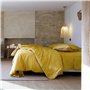 Linnea Taie d'oreiller Volants Plats 50x70 cm Percale MANOIR Jaune Moutarde