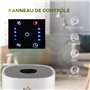 HOMCOM Purificateur d'air HEPA, Ioniseur, CADR 225m³/h mode de veille silencieux 50W minuterie 4 vitesses - dim. 22L x 22l x 36H