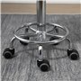 HOMCOM Lot de 2 Tabouret à Roulette Tabouret de Travail pivotant 360° - Assise réglable 47-62H cm, Dossier Ergonomique - Acier c