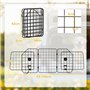 PawHut Grille de séparation Voiture pour Chien Pliable barrière de Chien pour Voiture Grille de Protection pour Chien Voiture La