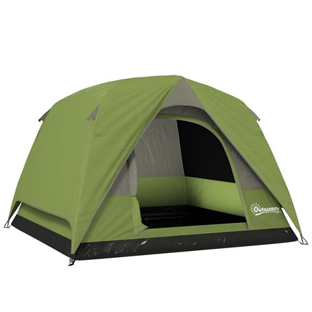 Outsunny Tente de Camping 2-4 Personnes