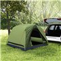 Outsunny Tente de Camping 2-4 Personnes, Tente dôme familiale imperméable, avec fenêtres, Sac de Transport, Poche et Crochet, po